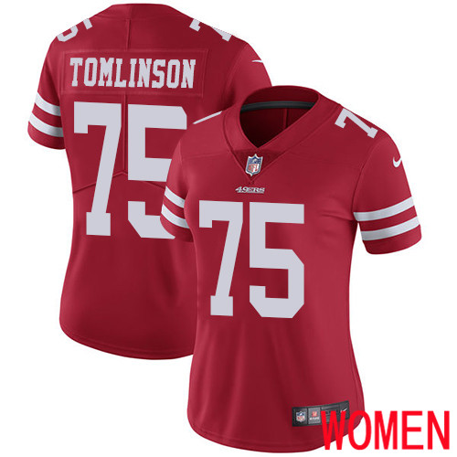 San Francisco 49ers Limited Red Women Laken Tomlinson Home NFL Jersey #75 Vapor Untouchable->youth nfl jersey->Youth Jersey